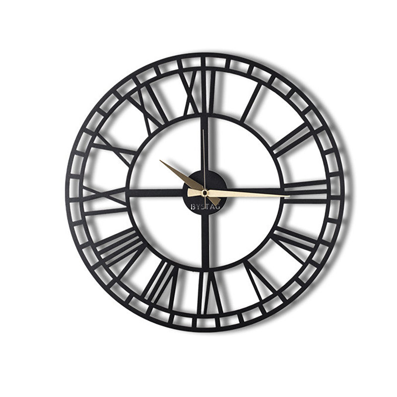 Hillbrand Metal Wall Clock, Lage 70cm
