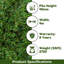 Brotons 40mm Artificial Grass, Pet-Friendly Plush Fake Grass-1171738439