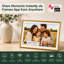  Cadre photo numérique 15,6 "WiFi avec application Frameo, affichage intelligent de photos Full HD à rotation automatique, 32 Go - or-130105183