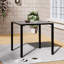 Bacup Rectangular Metal Outdoor Dining Table With Umbrella Hole , cm W cm D-391766000-391766015-391766005