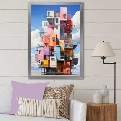 " Cubic Condo Tower In Style Of De Stijl "