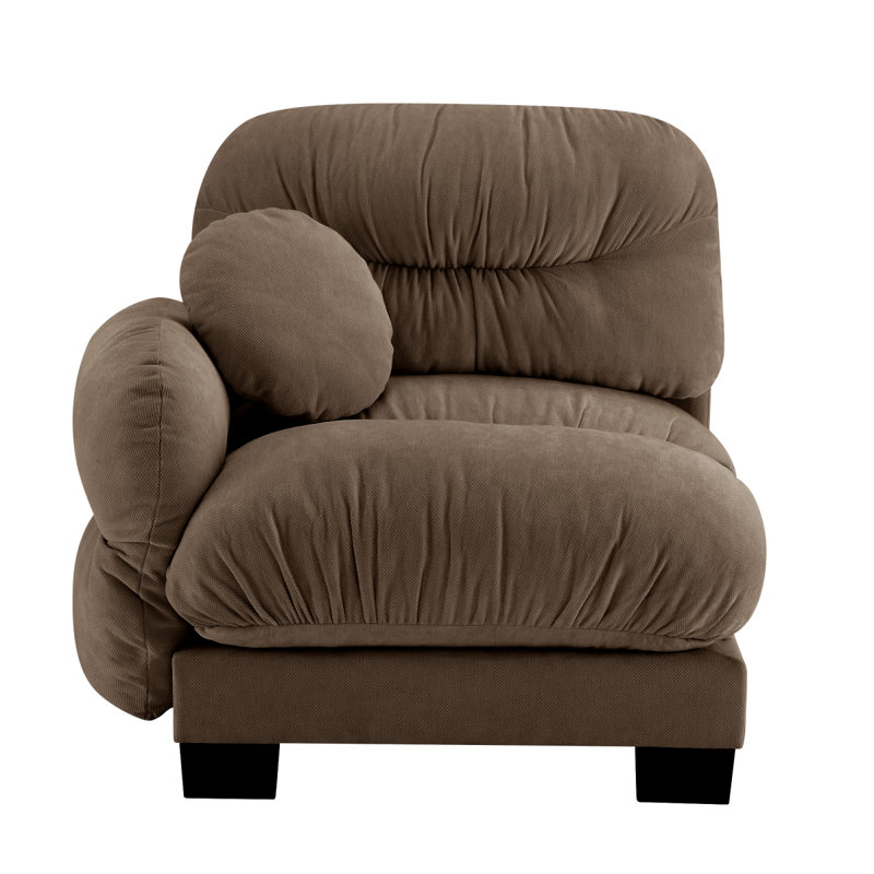 Flora Sofa LSF Chenille -Brown, Brown