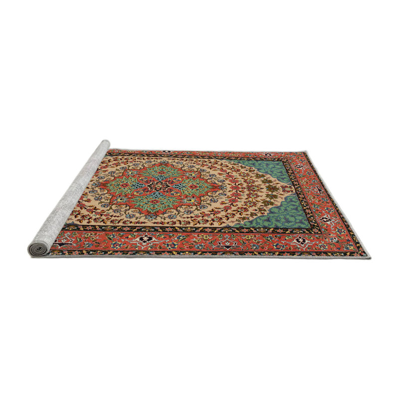 Catrease Oriental Indoor Rug, Round 4'