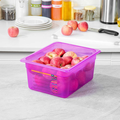  Contenant alimentaire 1 paquet de 9,5 pte en plastique empilable allant au micro-ondes et au lave-vaisselle