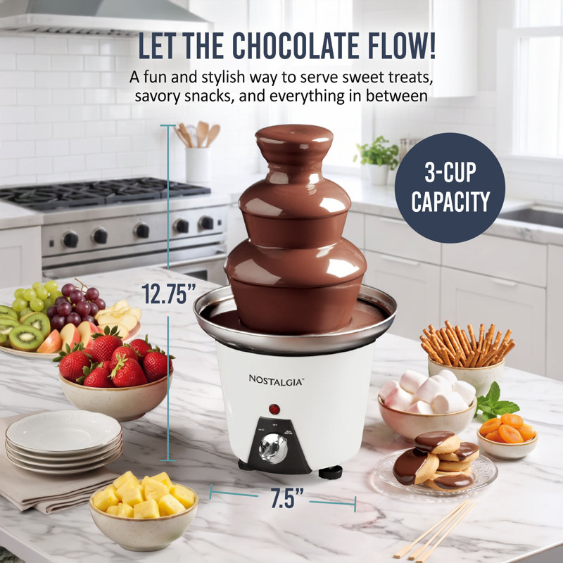 Nostalgia NCFF965CD 3-Tier Fondue Fountain
