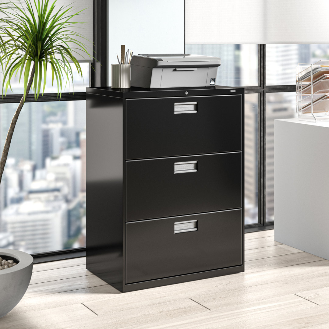 Brigade 600 Series 3-Drawer Lateral Filing Cabinet HON® 