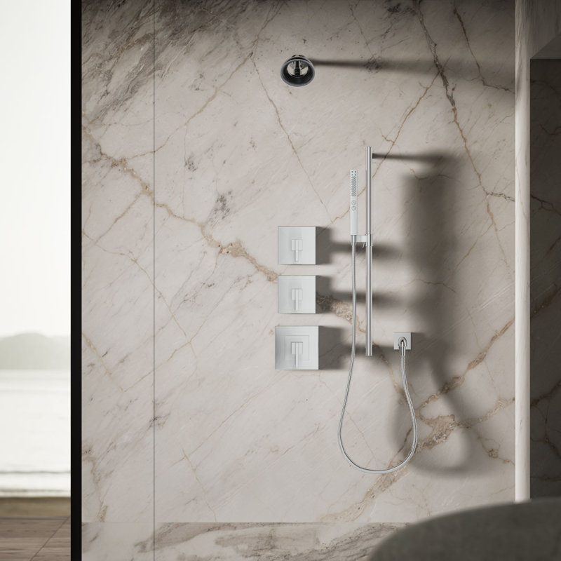 Statement Ves Single-Function Showerhead 1.5 Gpm, Polished Chrome