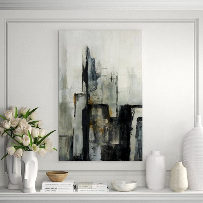 City I Painting by Elle Youngstrom, Knife Gel, 47" H x 30" W