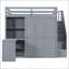 Lit mezzanine double avec garde-robe