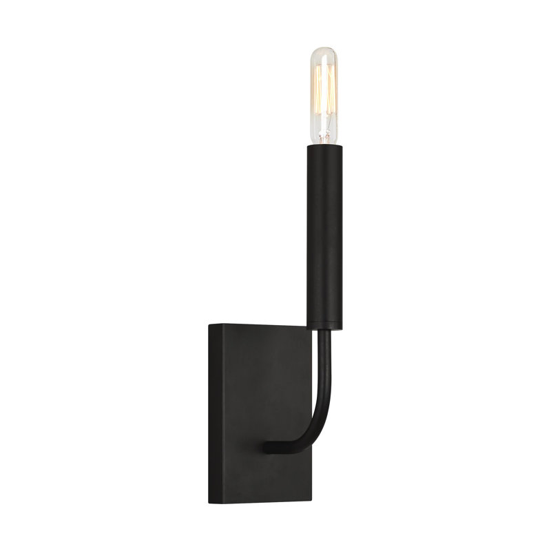 Brianna 1 - Light Candle Wall Light, Aged Iron