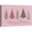 Œuvre d'art de Noël arbre de Noël rose, images de chambre de bébé, impression sur toile encadrée-132863055-132863058