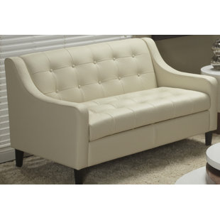 Cameo Collection Leather Loveseat
