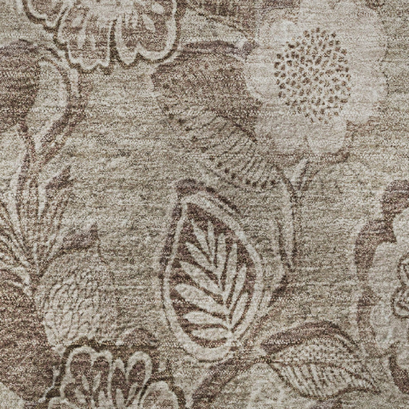 Tapis floral de qualité supérieure lavable à la machine Ralston AMF1939, Rectangle 1 pi 8 po x 2 pi 6 po
