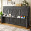Lit escamotable double avec bureau, station de charge USB, lumières DEL-1378103944