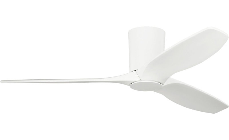 Seyra Smart Hugger LED Ceiling Fan, Matte White, 52" Wide, Matte White