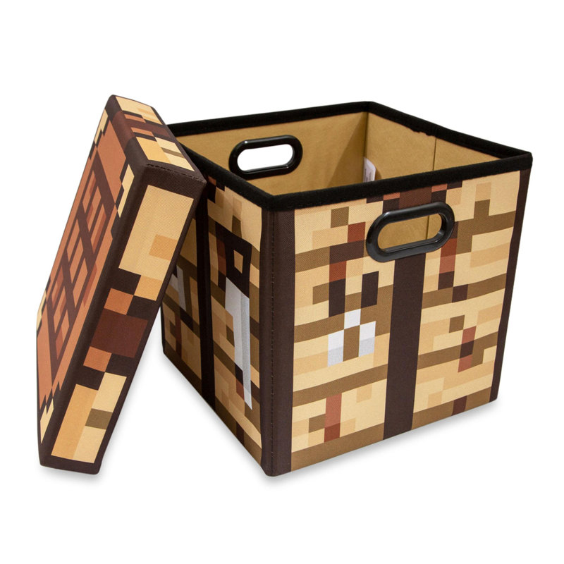 Cube ou bac en tissu pour table Minecraft
