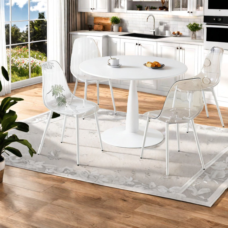 Ensembles de table de salle à manger compacts 5 pièces (doit inclure à la fois la table et la chaise), MDF Modern Kitchen Home