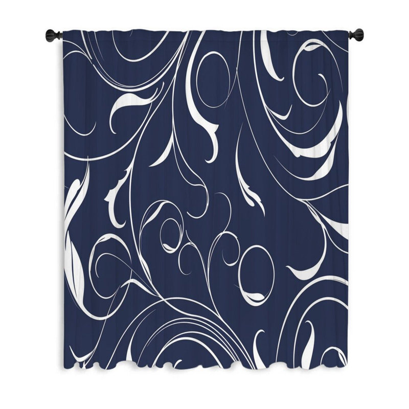 Rideau transparent en polyester Christany, L 50 po x L 84 po