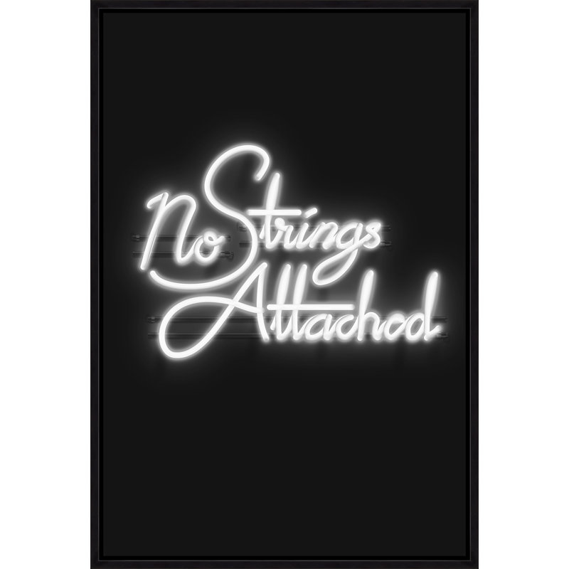 Neon No Strings Attached Print by David Brown, Image Brush Gel, 46.75" H x 31.75" W