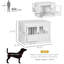 Caisse en bois pour chien avec portes triples