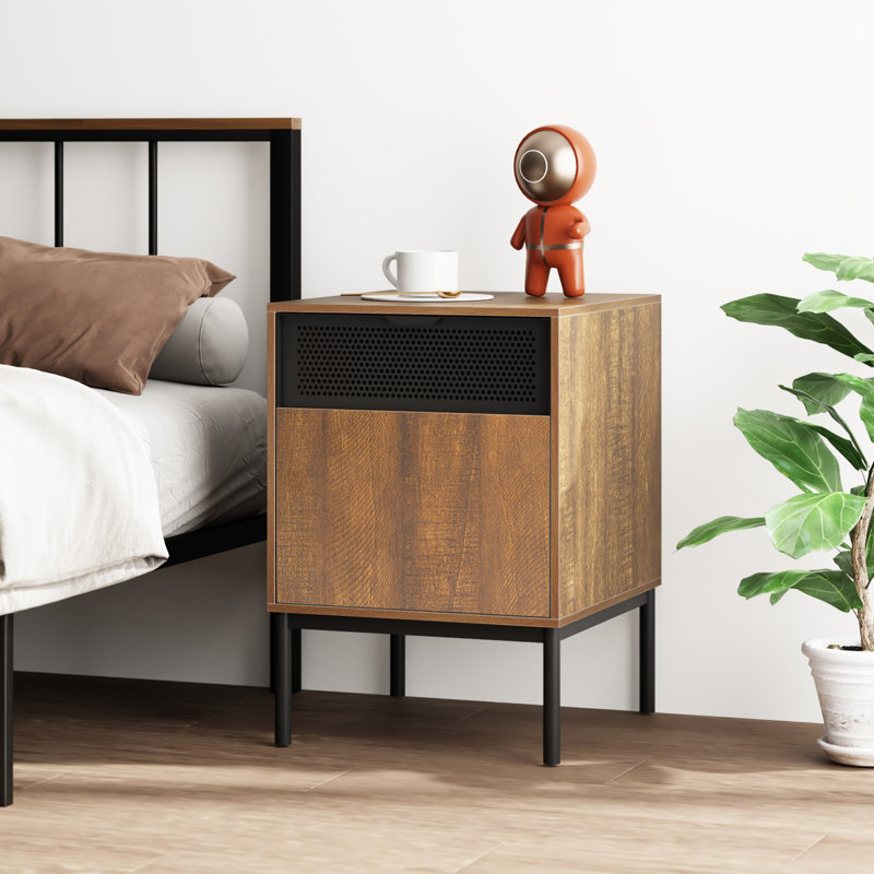 Najaya 37cm W Manufactured Wood Bedside Table