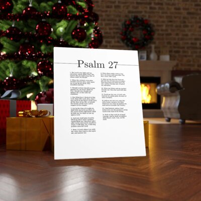 The Lord Is My Light andMy Salvation Psalm 27 Christian Wall Art Bible Verse Print Ready to Hang -  Trinx, C5D6E1A220004F579B764B4F250EDEAC