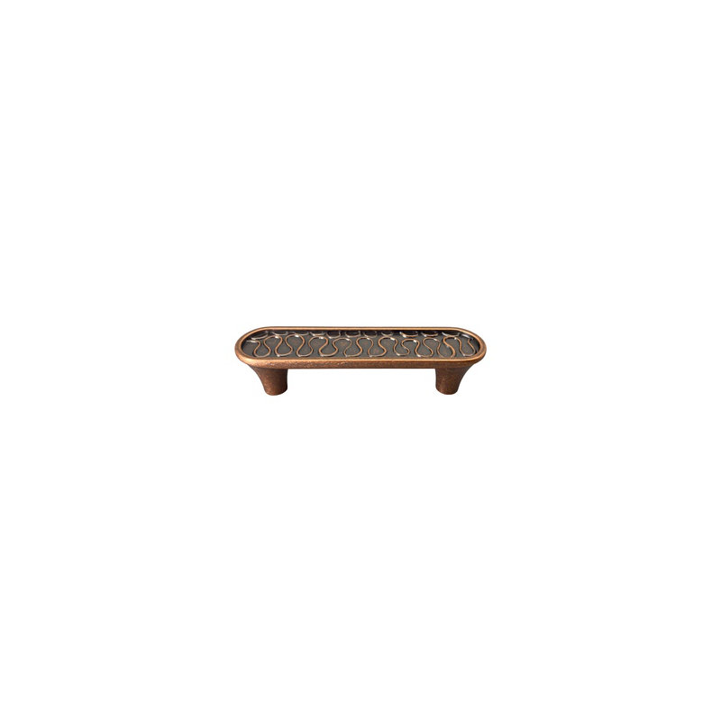 3" Flat Oblong Pull Weathered Copper