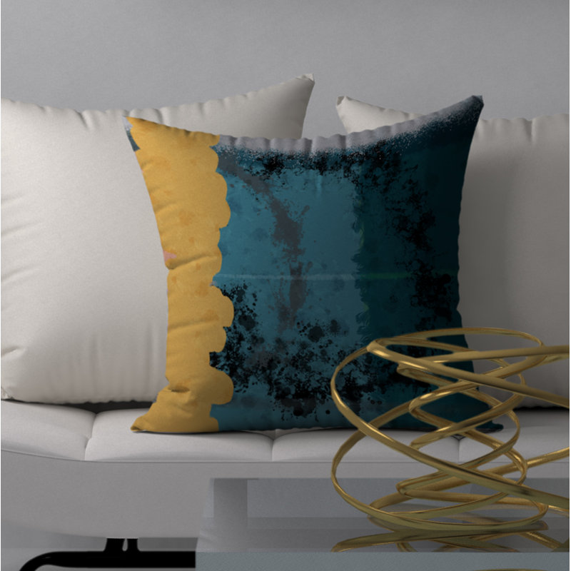 Housse de coussin décorative carrée amusante et insert, 24 po x 24 po