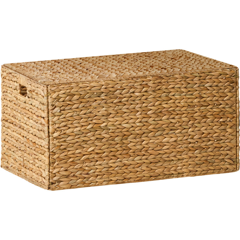 Ludmilla Wicker Trunk, 26.8"L x 16.1"W x 14.2"H