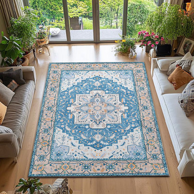 Tapis - Antidérapant, absorbant, tapis en microfibre lavable à la machine, antidérapant et pliable, de grande taille, adapté au salon, à la chambre à coucher et à la décoration intérieure, tapis de salon.