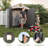 8 Ft. x 5 Ft. High-Density Polyethylene (Plastic) Steel Reinforced Outdoor Storage Shed