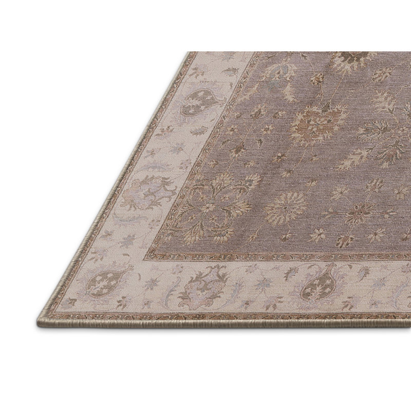 Tapis oriental mauve / beige Muli, Rectangle 5 pi x 8 pi