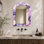 Miroir mural Modern Arch - Spiritual Tradition of Agate, imprimé sur métal