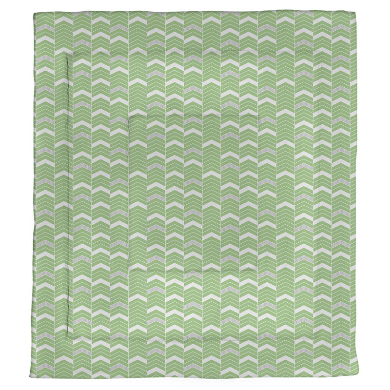 Édredon réversible en microfibre Rhonda Cheval, Édredon simple TG, Vert / Gris