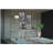 Martha office work area desk MDF/chrome, brown