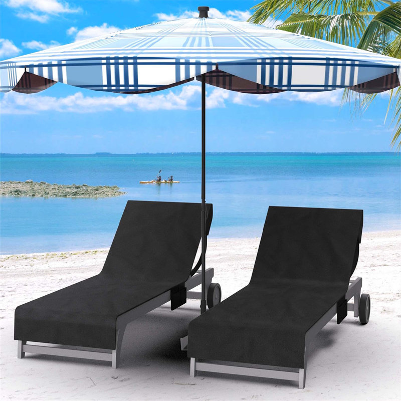 100% Cotton Beach Towel, Black