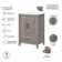 Edion Double Bathroom Vanity with Ceramic Top with Mirror