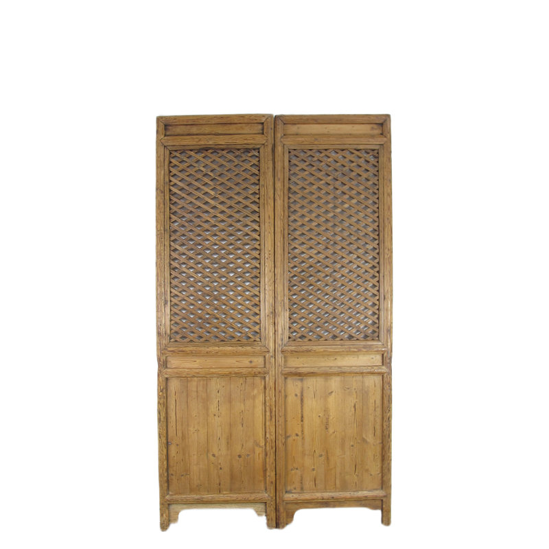 Unfinished Pine Double Sliding Screen Doors