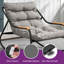 Chaise berçante d'extérieur avec coussin épais et doux