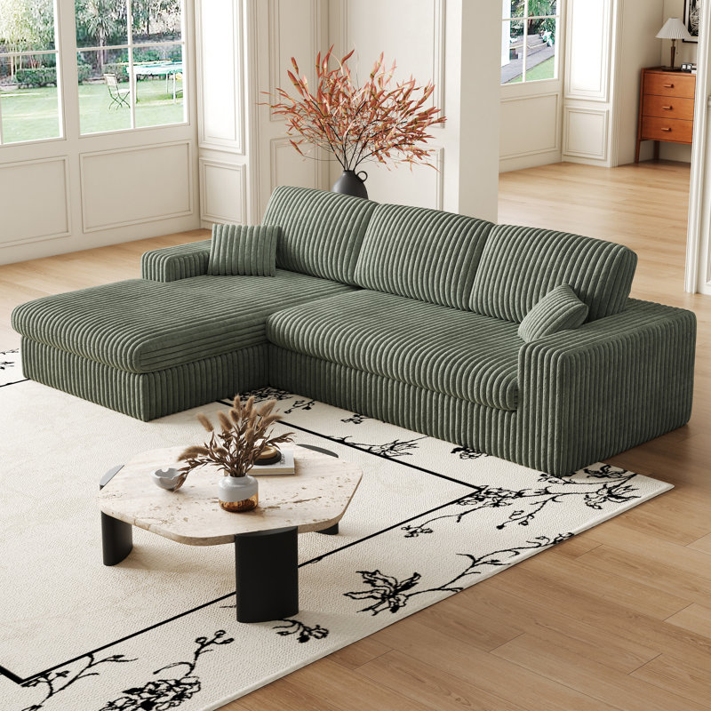 Fauteuil modulaire à 3 places de 114,5 pi avec fauteuil inclinable en L, en forme de L et de méridienne, trois coussins de soutien de la nuque et deux coussins décoratifs pour regarder la télévision 2 en 1
