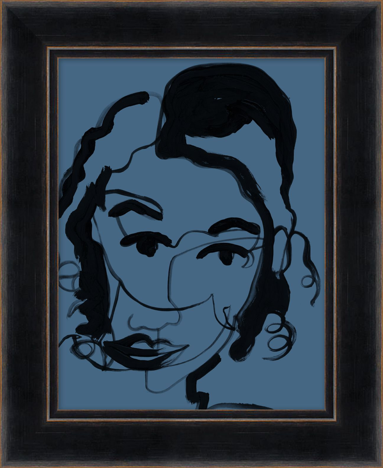 Wendover Art Group Blue Portrait 3 | Perigold