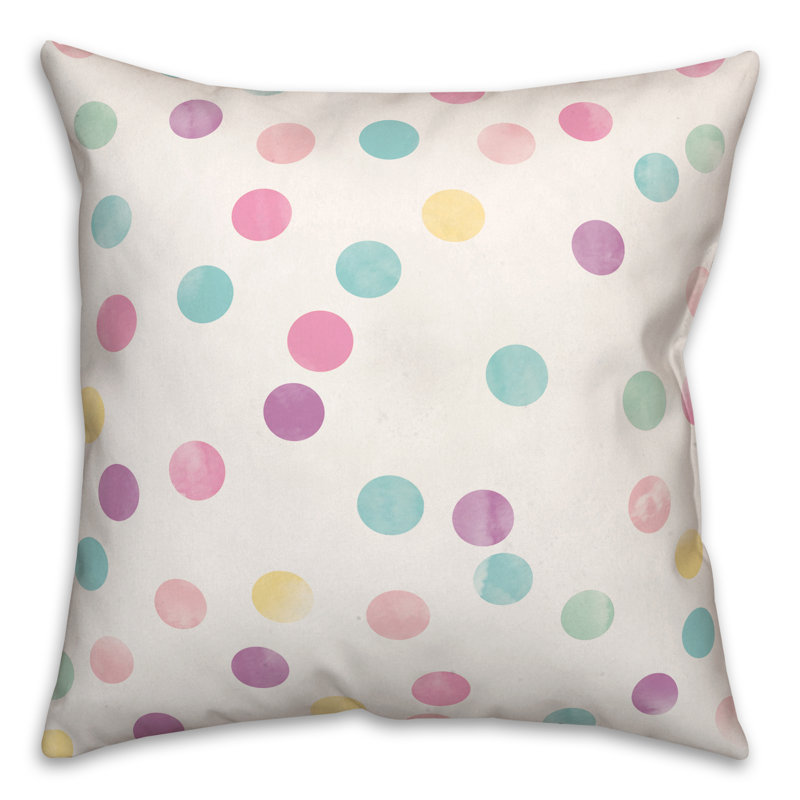 Polka Dots Throw Pillow