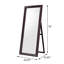 Miroir sur pied en bois Cappuccino