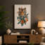 Tiger in Bloom Botanical 1 Piece Wrapped Canvas Wall Art-1196402799-1196402797