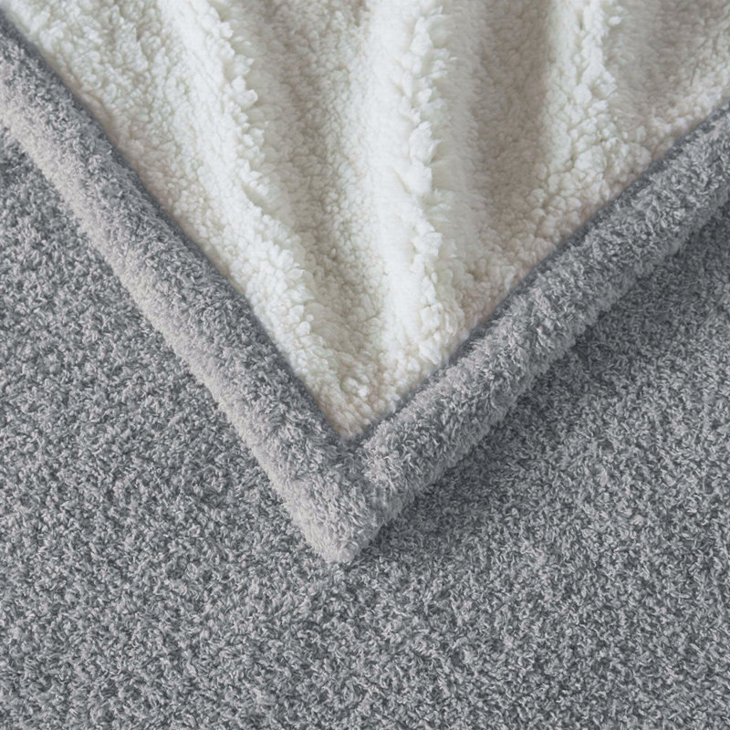1 PCS 50X60" Dream Soft Heated Throw, Gray