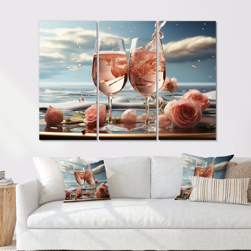 Ensemble de salon Bubble Dreams II - Vin et champagne, H 28 po x l 36 po