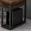Bureau de direction rectangulaire en bois massif avec tiroirs Nut-brown-1032933570