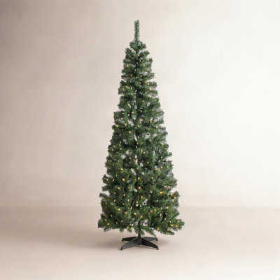 Lighted Artificial Fir Christmas Tree