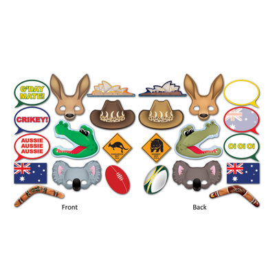 12 Piece Australian Photo Fun Sign Set