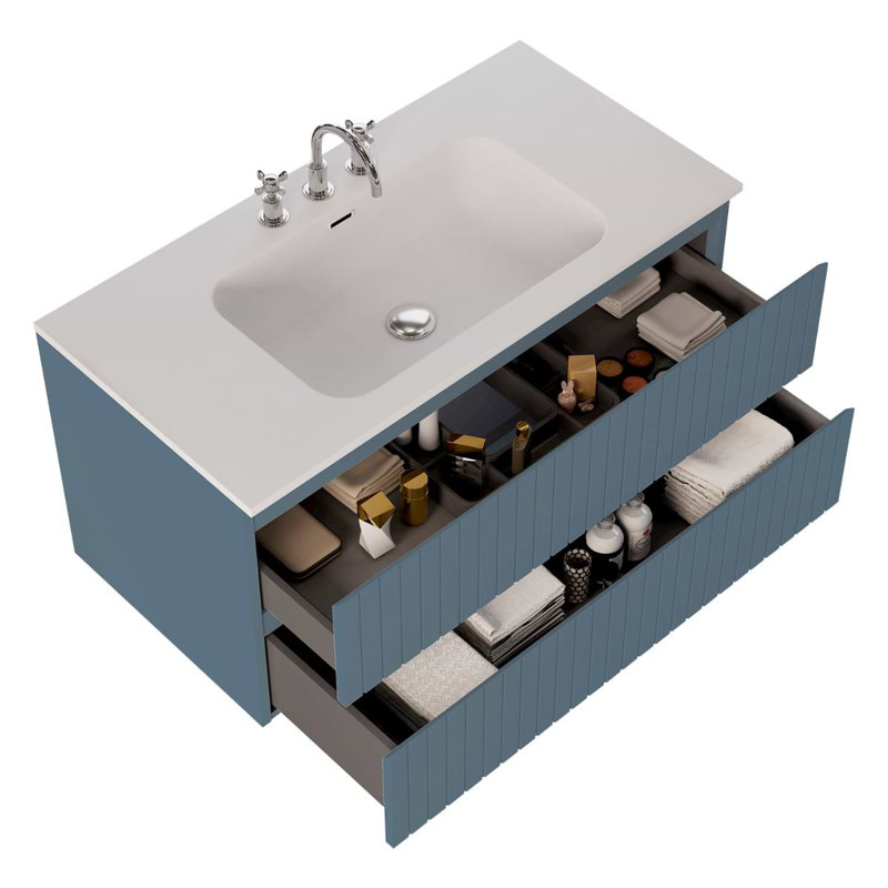 Prima 24.25'' W Single Vanity, Denim Blue, 42"